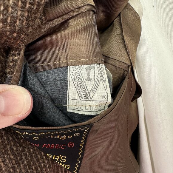 vintage 60s TWEED WOOL BLAZER jacket sport coat 36S - Picture 12 of 12